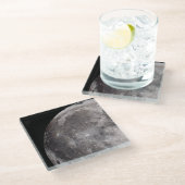 月の天文学のイメージの曲線 ガラスコースター (アングル)