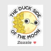 月の天文学のパンのおもしろい鴨の側面 シール (シート)