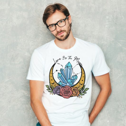 月の天空によるハロウィーンの愛 Tシャツ