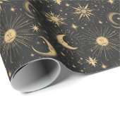 月の天空に自分の男を作成 ラッピングペーパー (ロールコーナー)
