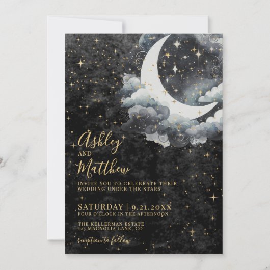 月の天結婚星 招待状 (正面)
