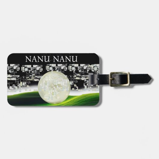 月の太陽 ラゲッジタグ (正面横)