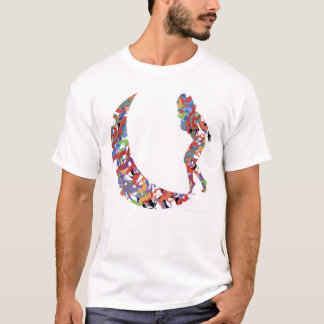 月の女性 Tシャツ