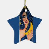 月の女神のオーナメント セラミックオーナメント (右)