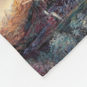 月の女神のフリースの投球 フリースブランケット (角)