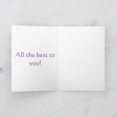 月の女神の挨拶状 カード (内部)