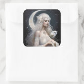 月の女神の神のステッフェミニンカー スクエアシール (バッグ)