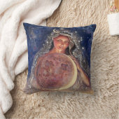 月の女神の装飾用クッション クッション (ブランケット)