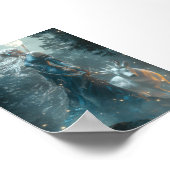 月の女神アルテミス – 野生の女神 ポスター (角)