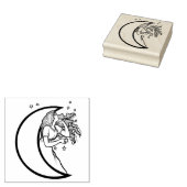 月の女神ムーンチャイルド ラバースタンプ (押印)