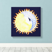 月の女神 キャンバスプリント (インサイチュ (ウッドフロア))