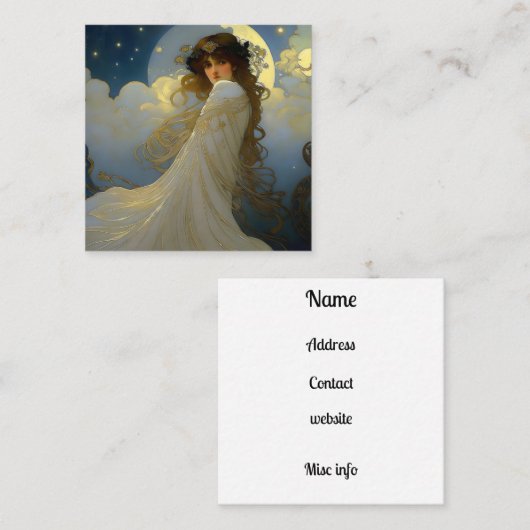 月の女神 スクエア名刺 (正面/裏面)