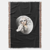 月の女神 スローブランケット (正面縦)
