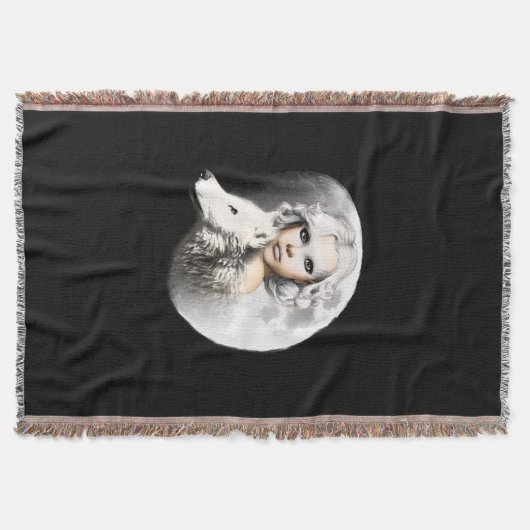 月の女神 スローブランケット (正面)