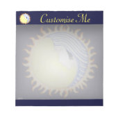 月の女神 ノートパッド (正面)