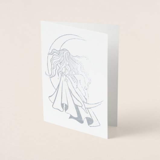 月の女神 箔カード (正面)