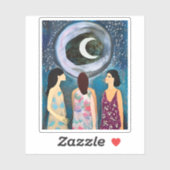 月の女賛美のアートワーク シール (シート)