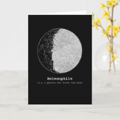 月の好きな月の好き カード (黄色い花)