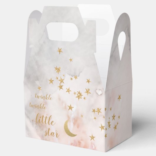 月の好意に対する輝く小さな星の好意の箱 フェイバーボックス (オープン)