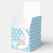 月の好意ボックスの上の赤ちゃん青 フェイバーボックス (オープン)