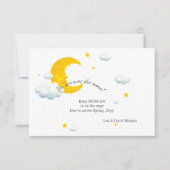 月の妊娠の発表 案内状 (正面)