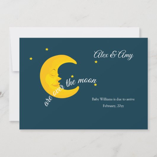 月の妊娠発表に関して 案内状 (正面)