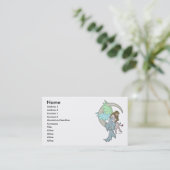 月の妖精のプロフィールカード 名刺 (スタンド正面)