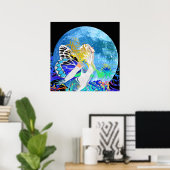 月の妖精のポスター ポスター (ホームオフィス)