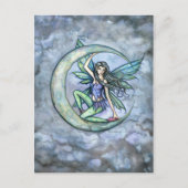 月の妖精アートのはがき ポストカード (正面)