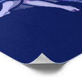 月の妖精読の本のような月の妖精 ポスター (角)