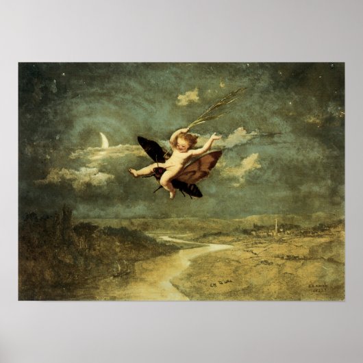 "月の妖精II" by Naish -プリント ポスター (正面)