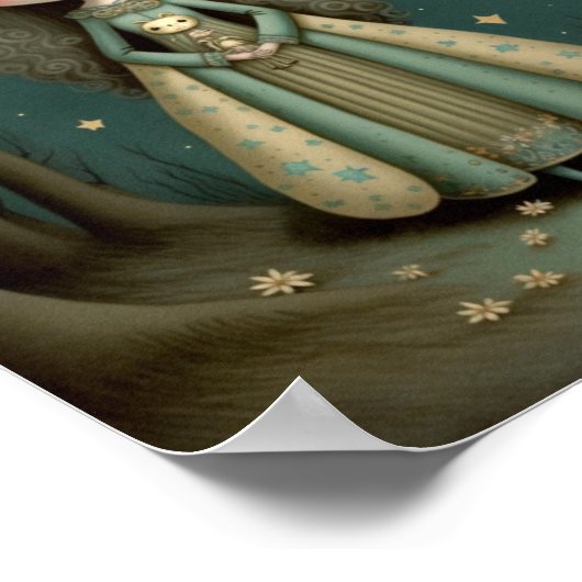 月の姫 森の少女 ポスター (角)