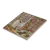 月の威厳があるポリクロムウェッジウッドアンティークレプロ タイル (側面)