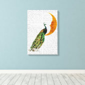 月の孔雀 キャンバスプリント (インサイチュ (ウッドフロア))