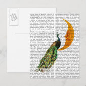 月の孔雀 ポストカード (正面/裏面)