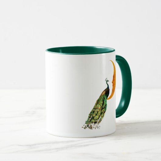 月の孔雀 マグカップ (正面右)