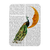 月の孔雀 マグネット (縦)