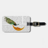 月の孔雀 ラゲッジタグ (正面横)