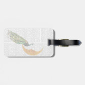 月の孔雀 ラゲッジタグ (裏面横)