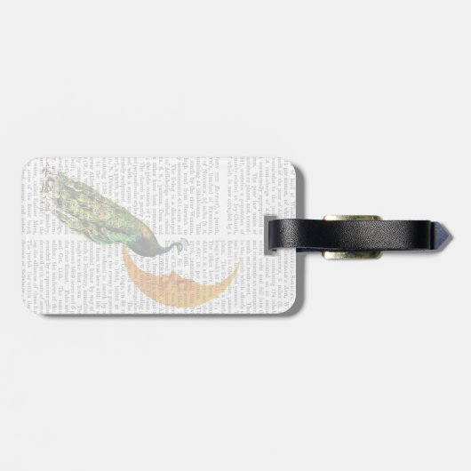 月の孔雀 ラゲッジタグ (裏面横)