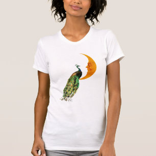 月の孔雀 Tシャツ
