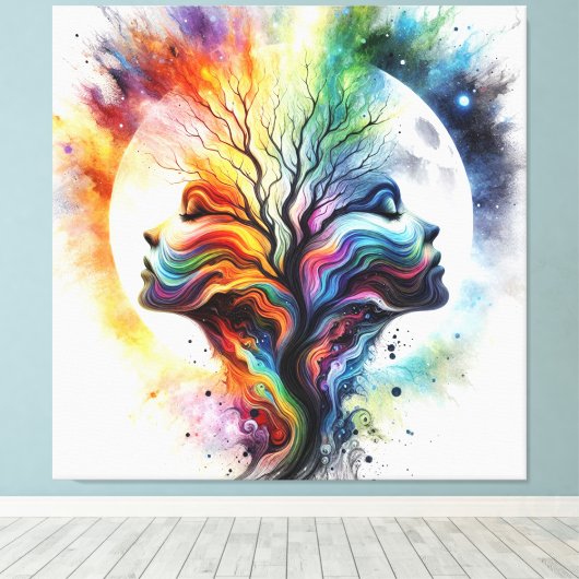 月の季節 キャンバスプリント (インサイチュ (ウッドフロア))