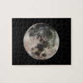 月の宇宙の写真 ジグソーパズル (横)