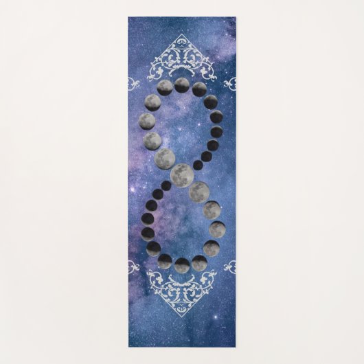 月の宇宙の空の位相 ヨガマット (正面)