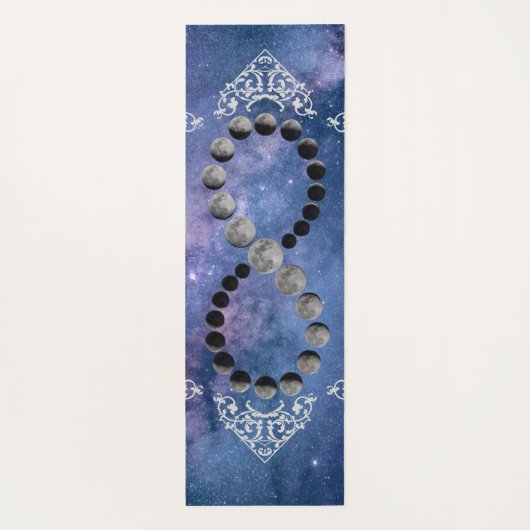 月の宇宙の空の位相 ヨガマット (裏面)