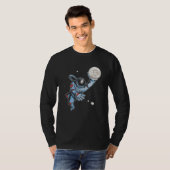 月の宇宙飛行士にビットコイン Tシャツ (正面フル)