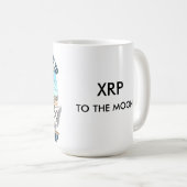 月の宇宙飛行士へのXRP - XRP RIPPLE コーヒーマグカップ (正面右)