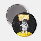 月の宇宙飛行士マウス マグネット (正面/裏面)