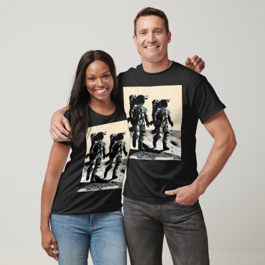 月の宇宙飛行士 Tシャツ (ユニセックス)