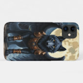 月の守護者 - 黒翼の狼 Case-Mate iPhoneケース (裏面(横))